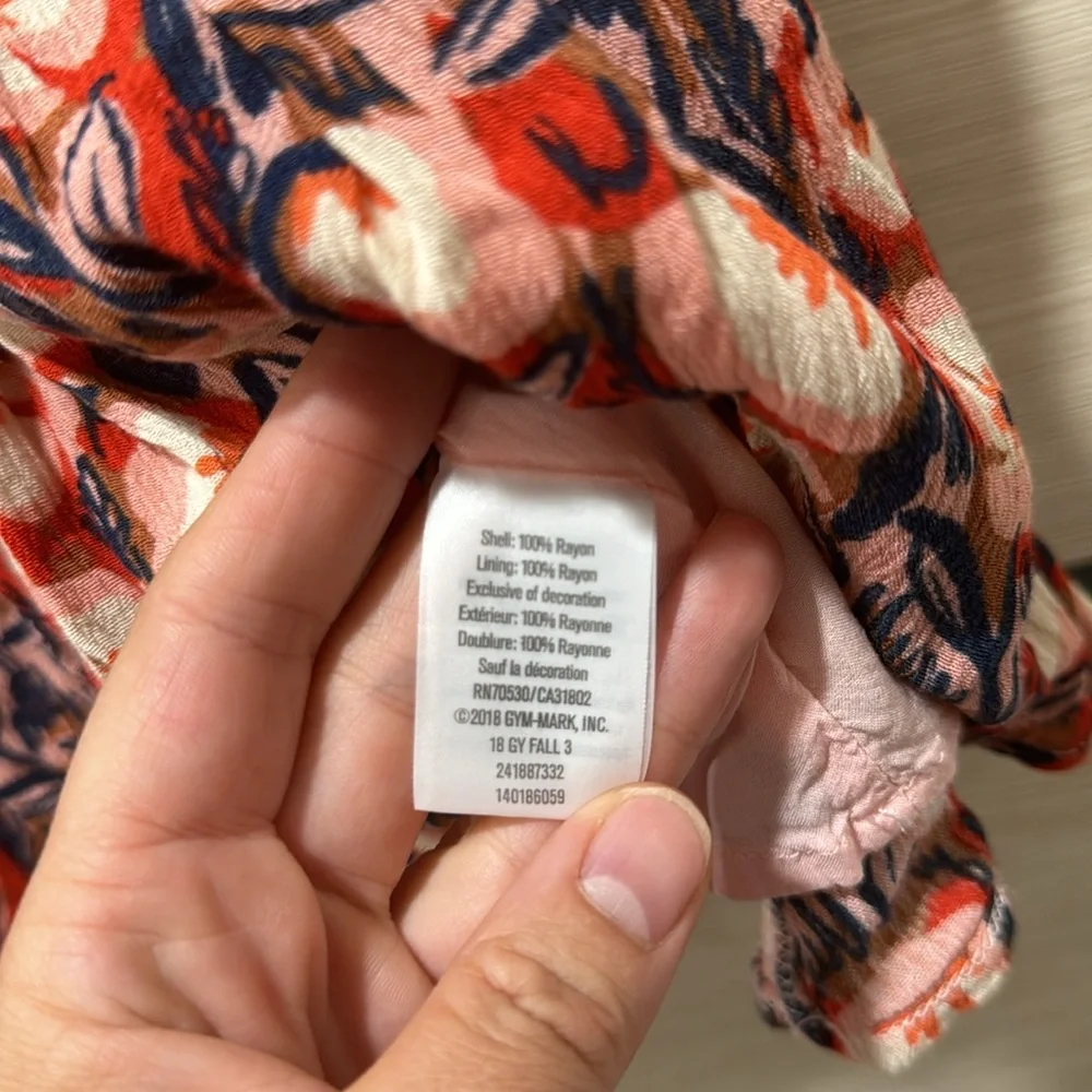 Gymboree floral crepe girl dress